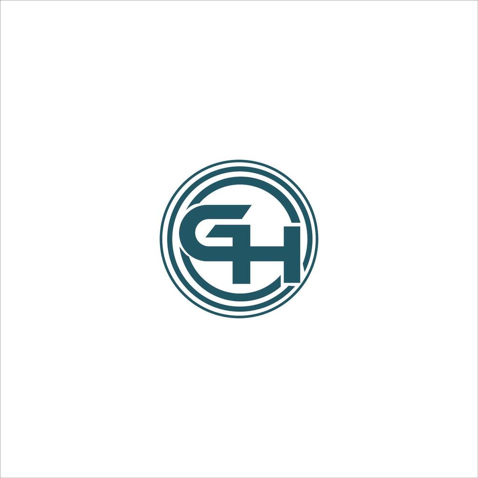 Initial letter gh or hg logo vector templates