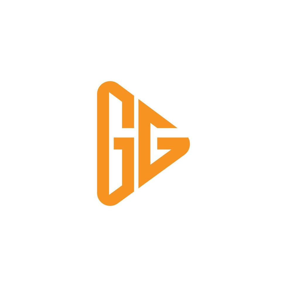 gg letter logo design . gg initial based alphabet icon logo design vector