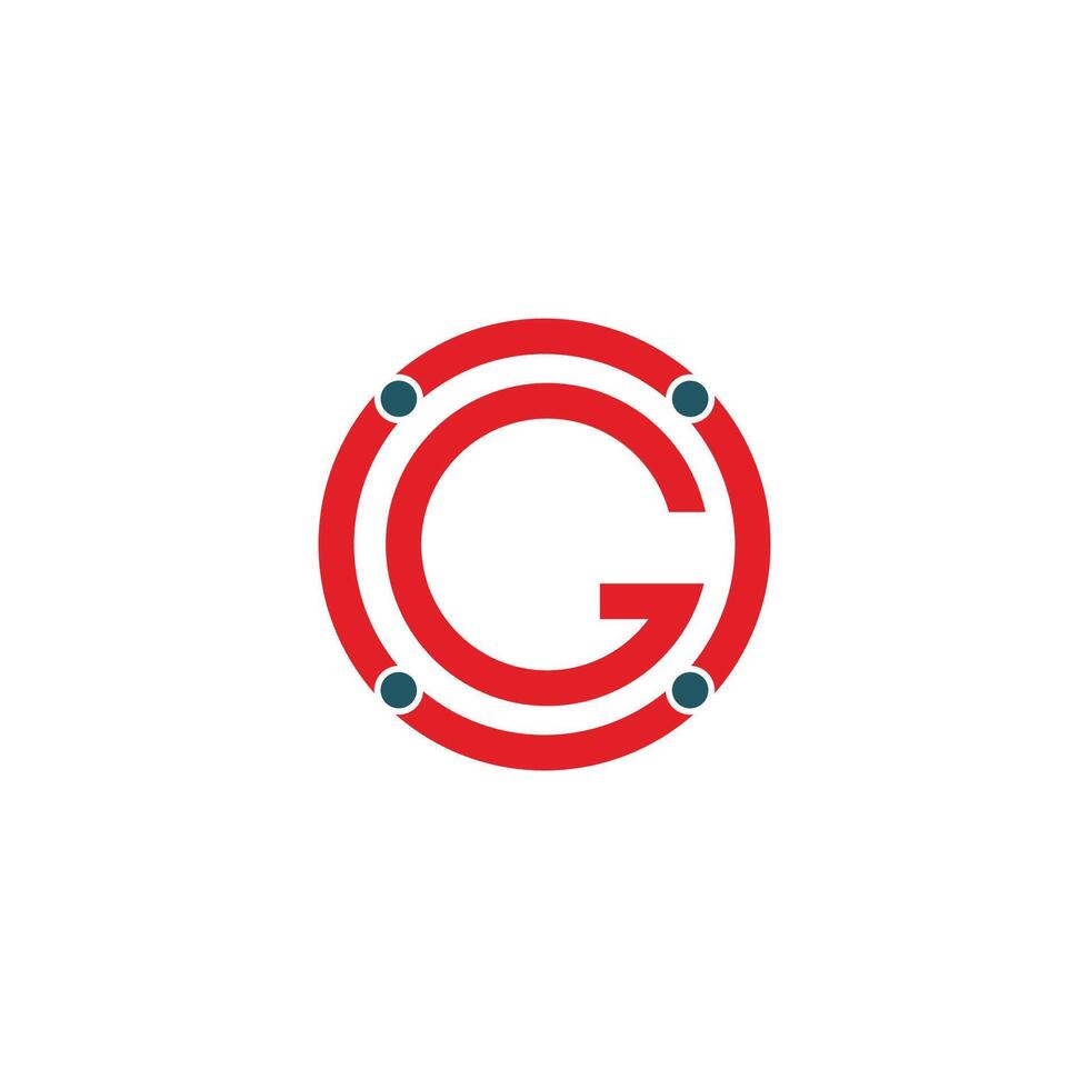 initial letter g logo vector design.