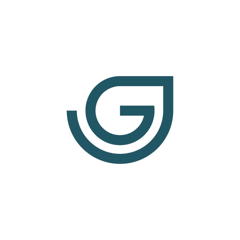initial letter g logo vector design.