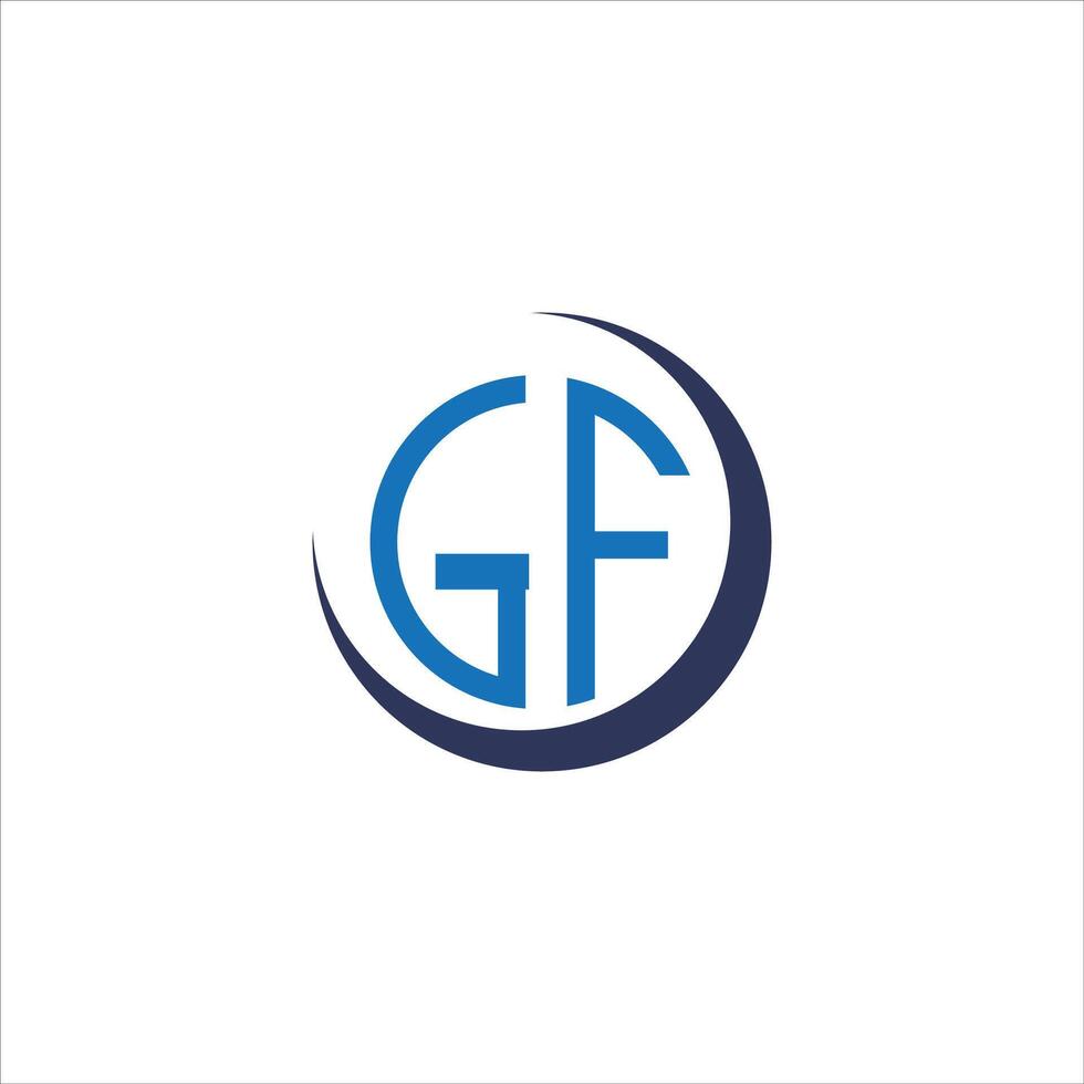 Initial letter fg logo or gf logo vector design template