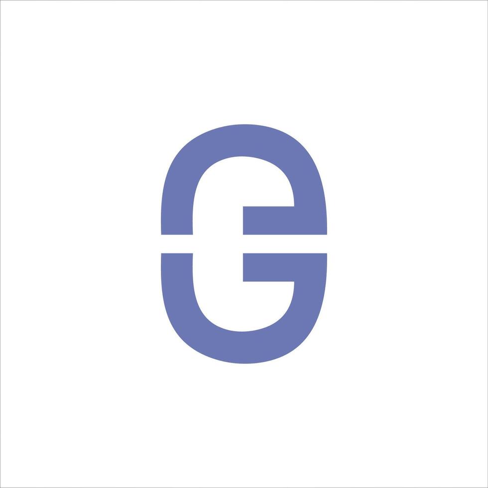 letra p.ej o ge logo vector logo diseño