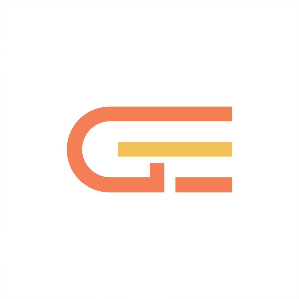 Letter  eg or ge logo vector logo design