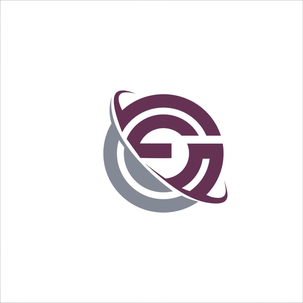 Letter  eg or ge logo vector logo design