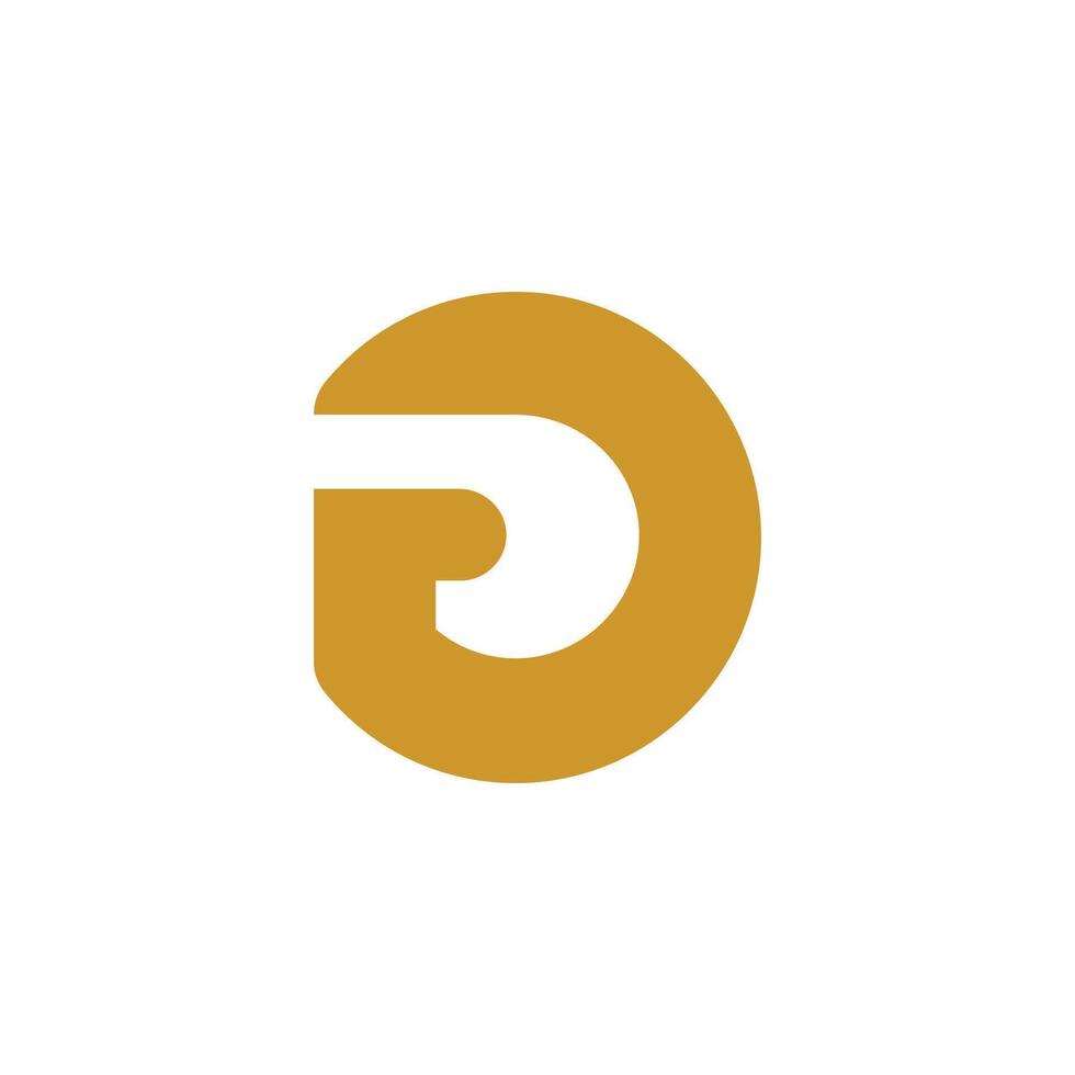 Initial letter gd or dg logo vector design template