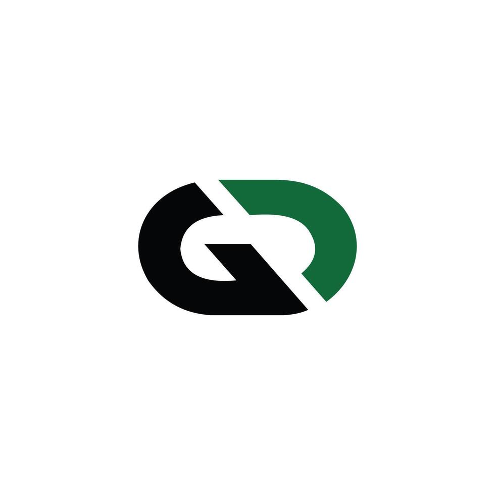 Initial letter gd or dg logo vector design template