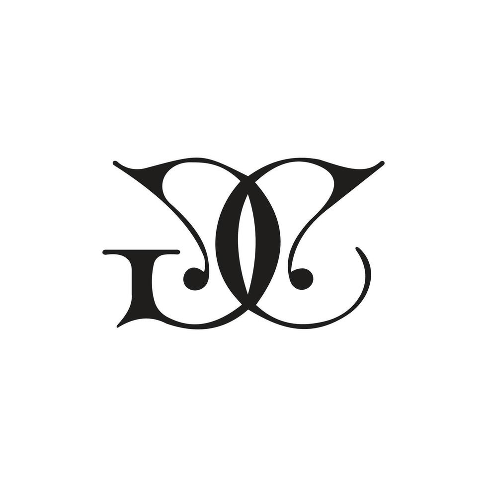 initial letter gc or cg logo vector design