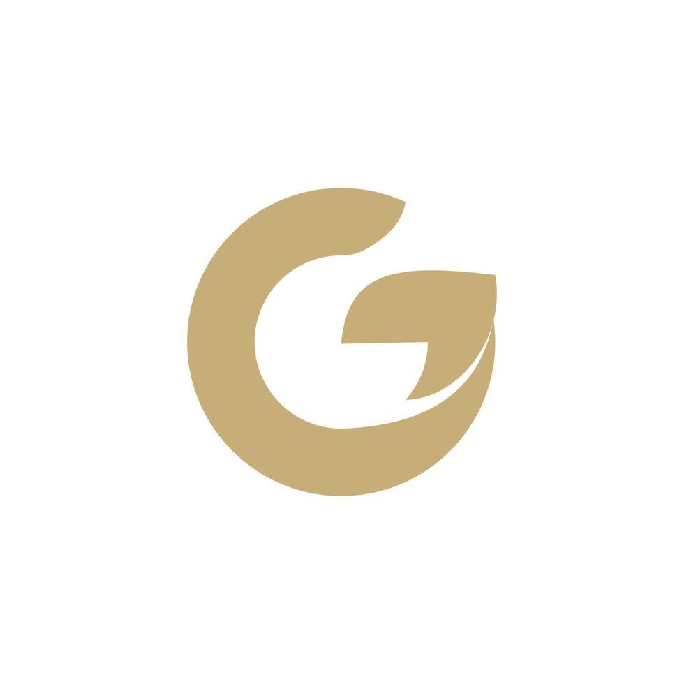 initial letter gc or cg logo vector design