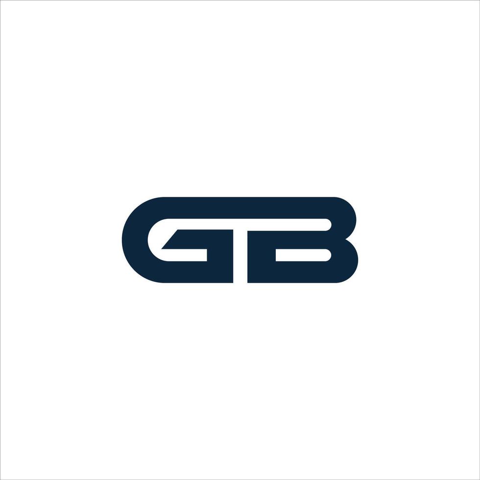 Initial letter bg logo or gb logo vector design template
