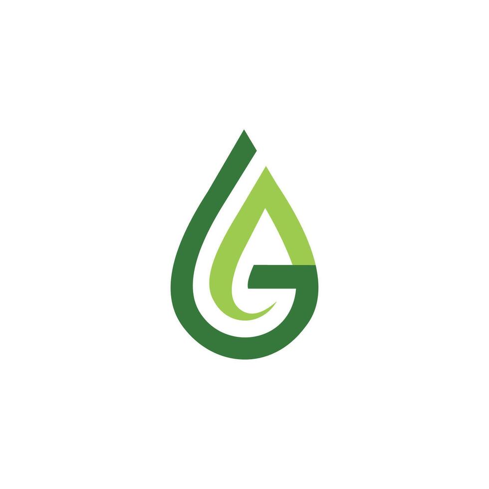 Initial letter ag or ga logo design template vector