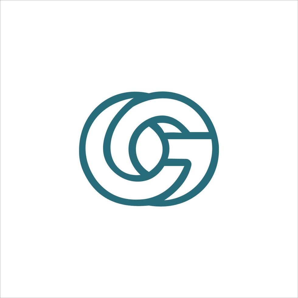 initial letter g logo vector design