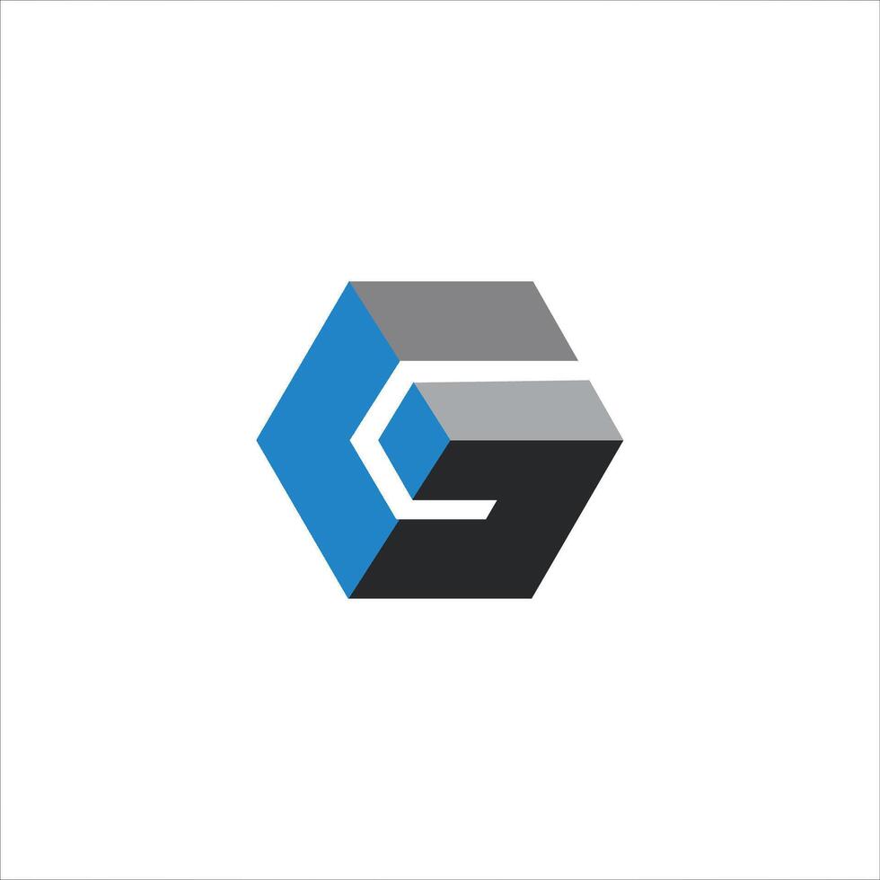initial letter g logo vector design