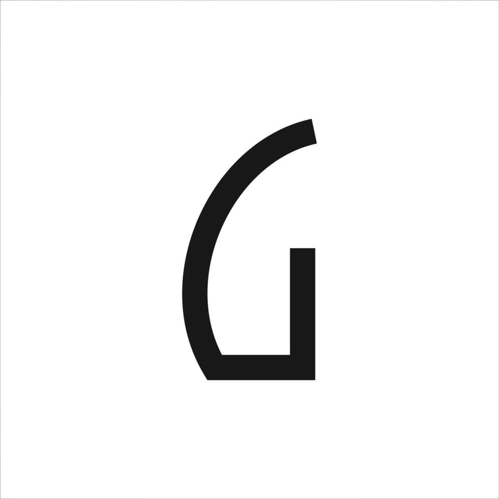 initial letter g logo vector design