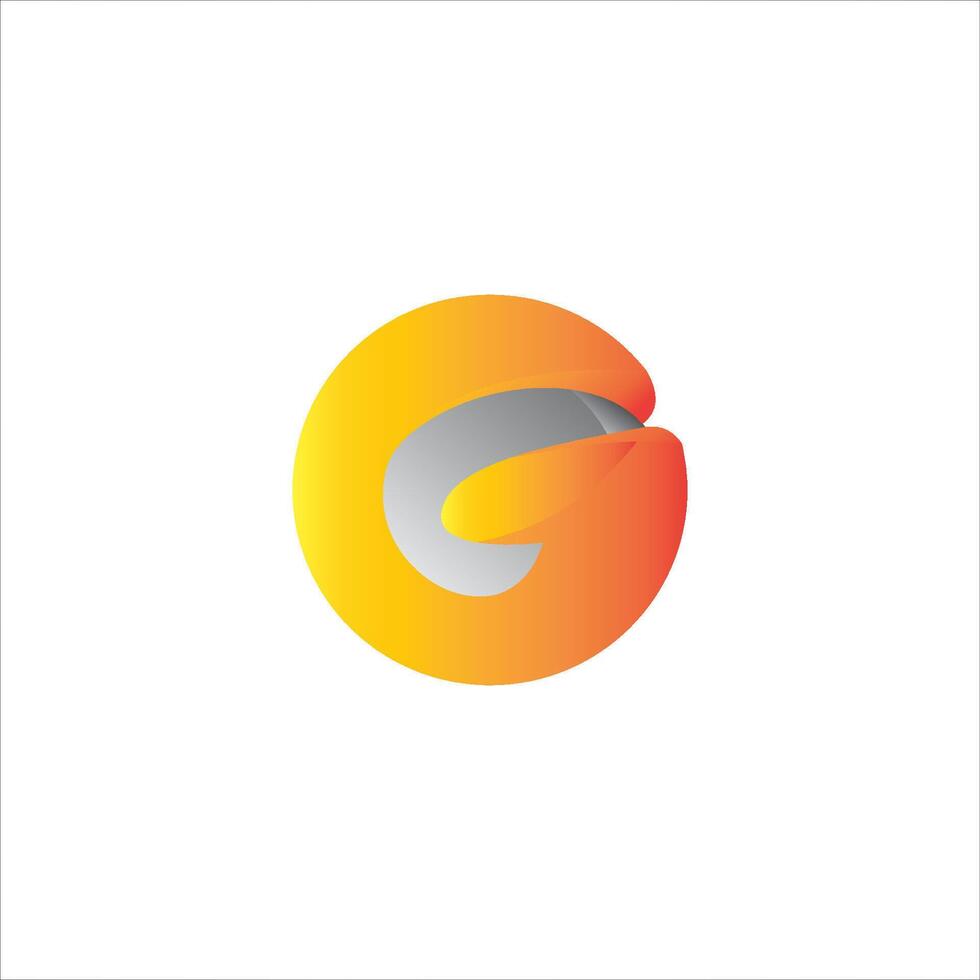 initial letter g logo vector design