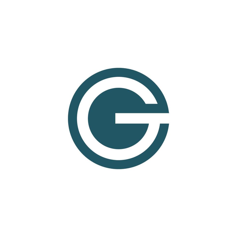 initial letter g logo vector design