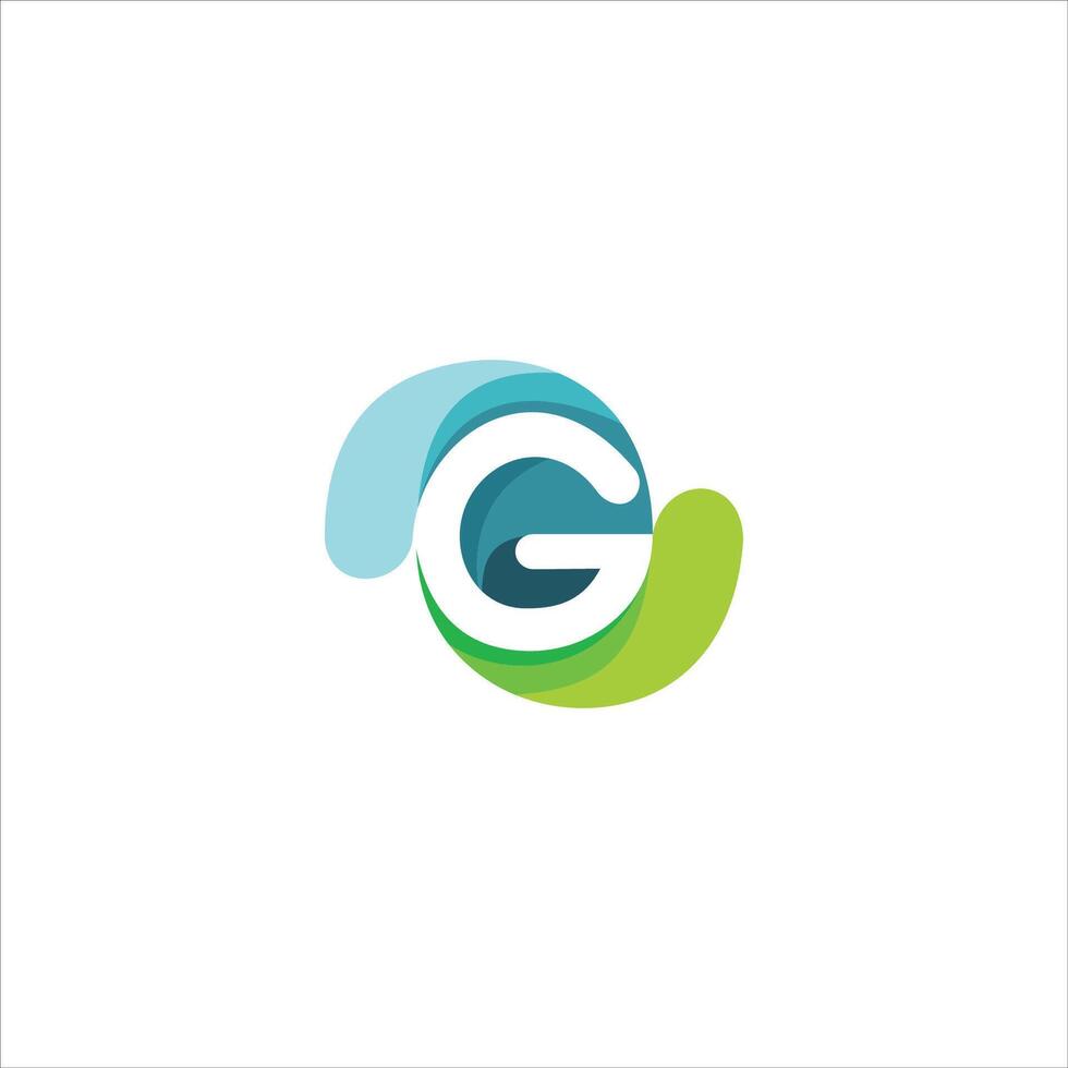 initial letter g logo vector design