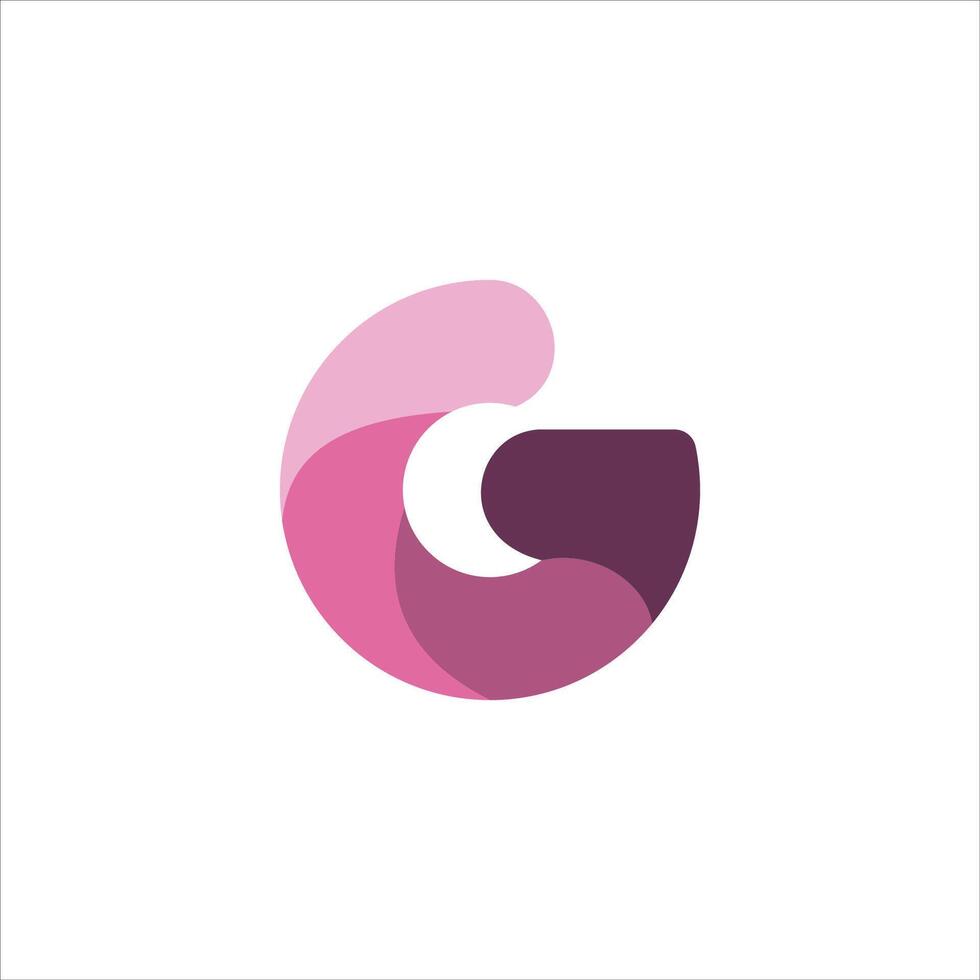 initial letter g logo vector design