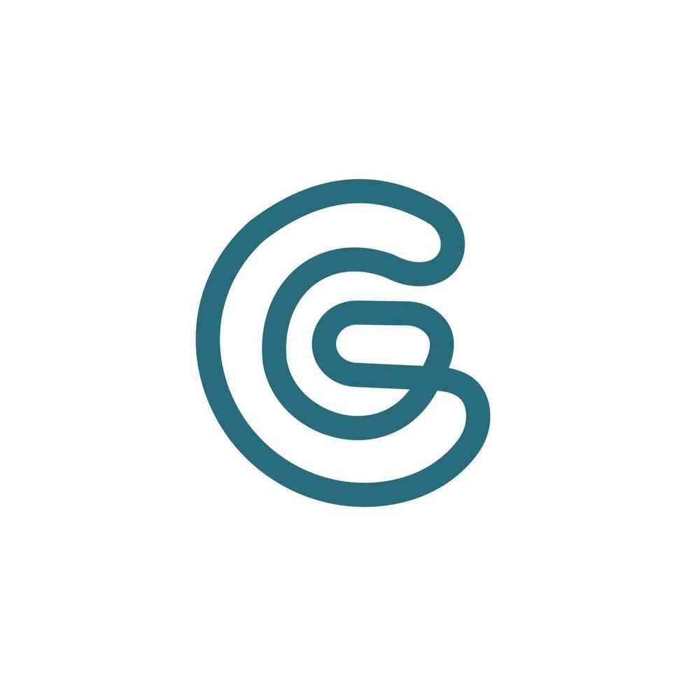 initial letter g logo vector design