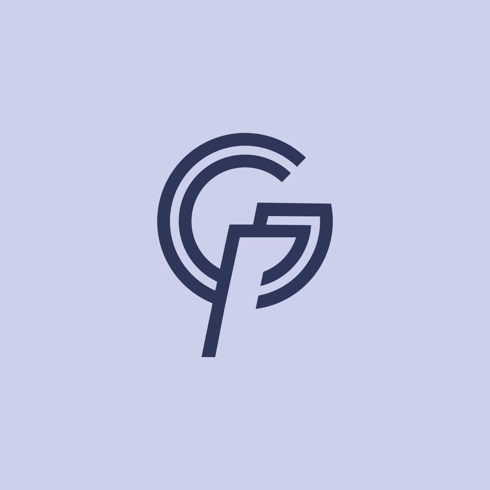 initial letter g logo vector design