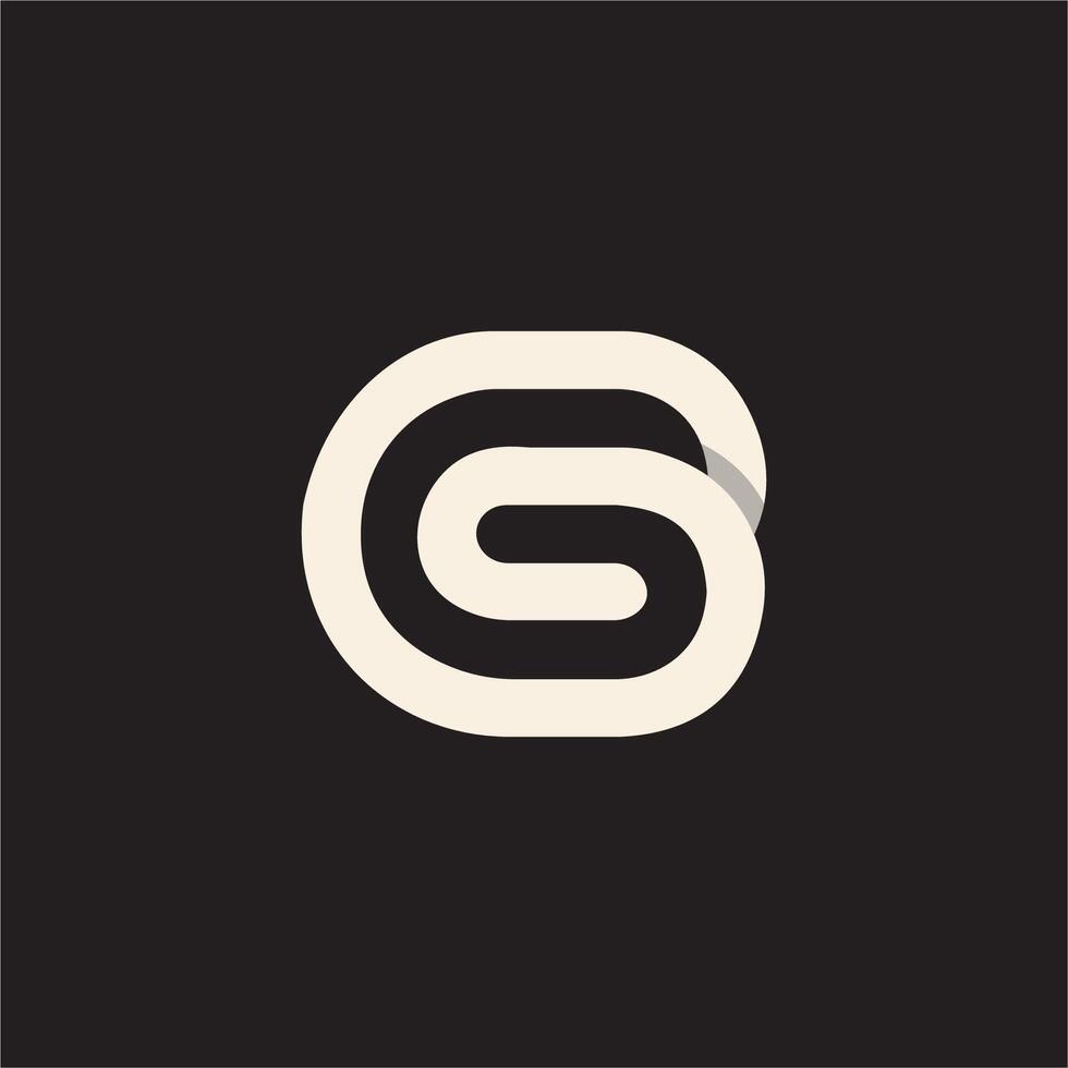 initial letter g logo vector design