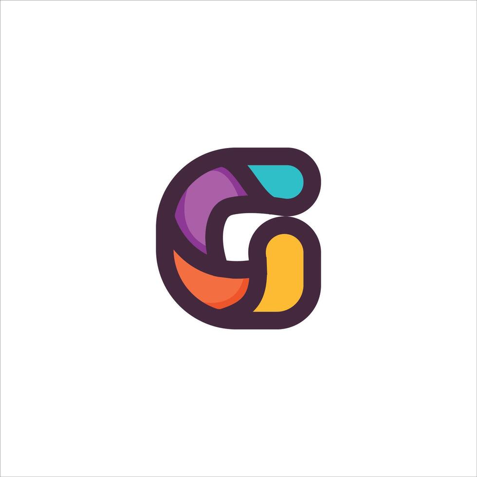 initial letter g logo vector design