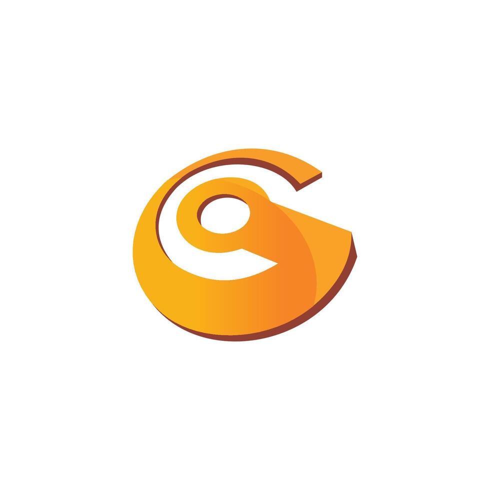 initial letter g logo vector design