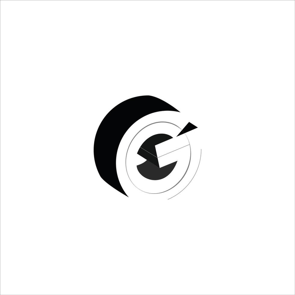 initial letter g logo vector design