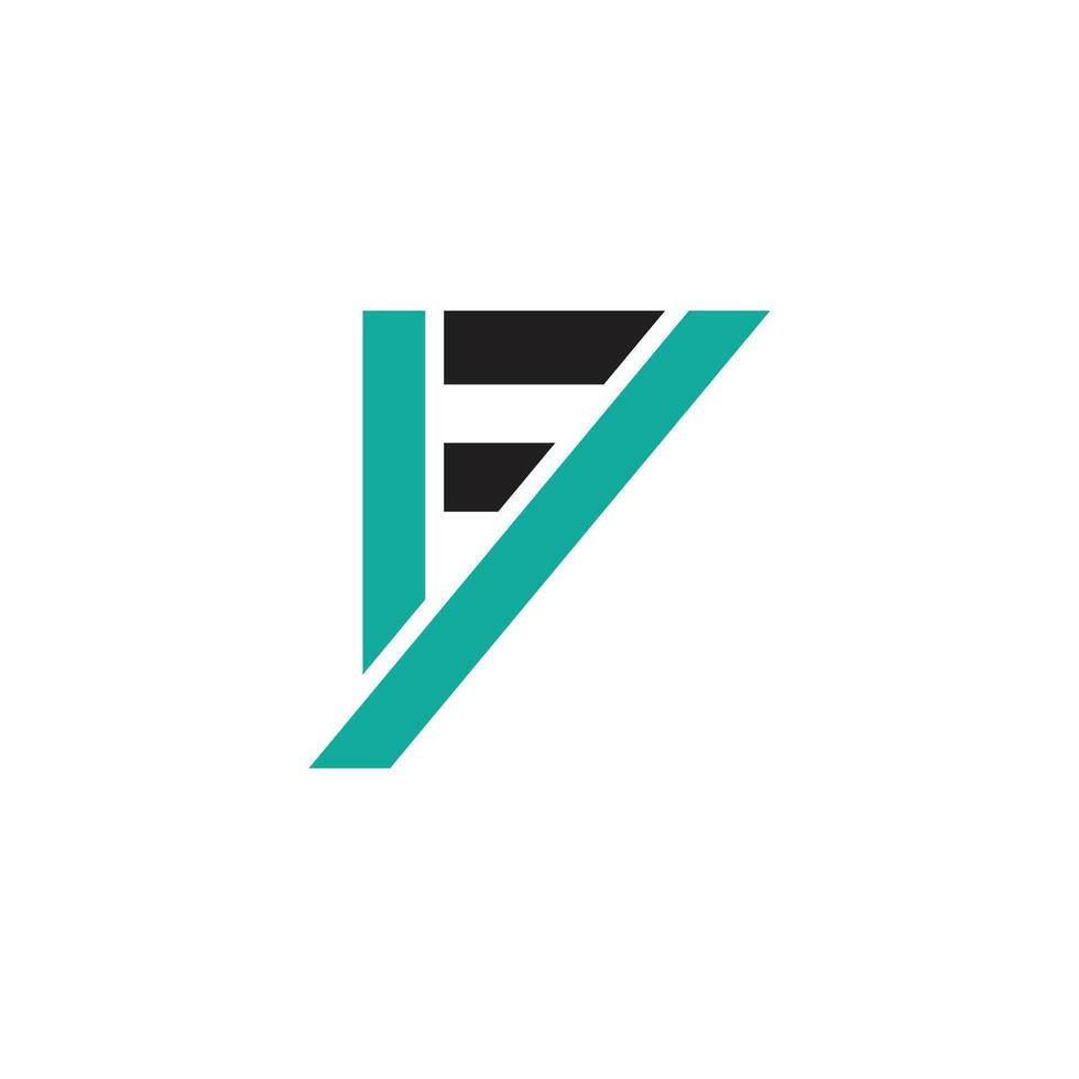Initial letter fy logo or yf logo vector design template
