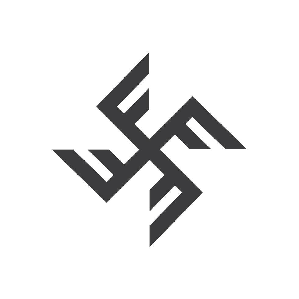 Initial letter fx logo or xf logo vector design template