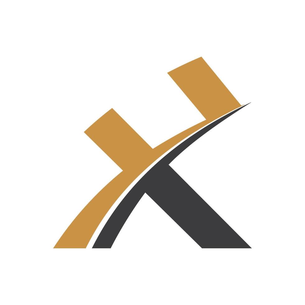 Initial letter fx logo or xf logo vector design template