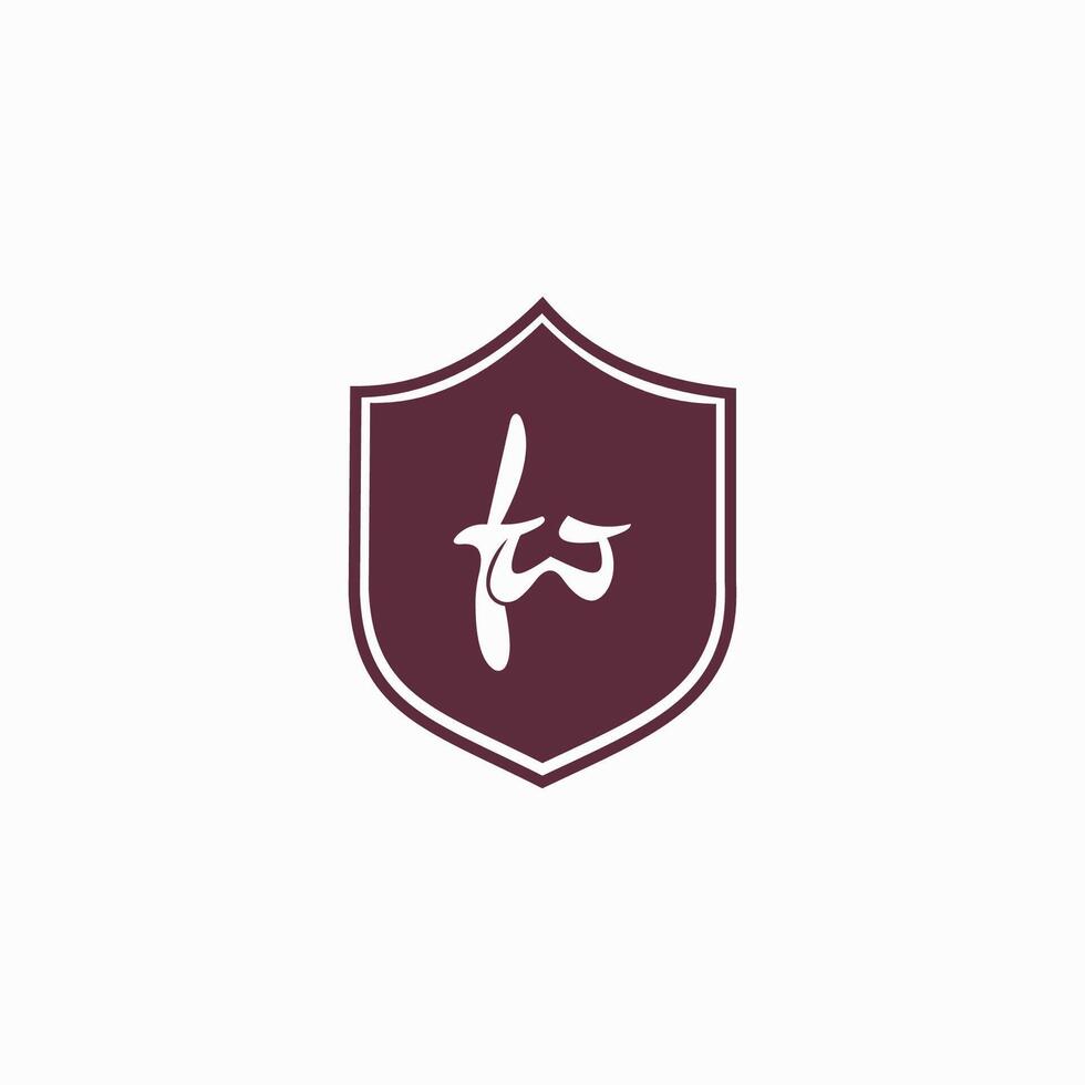 Initial letter fw or wf logo design template vector