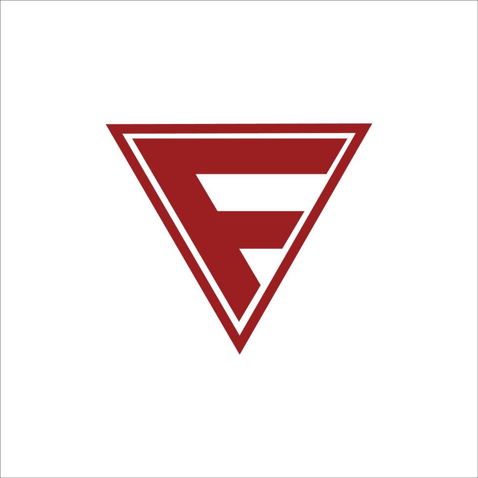 Initial letter fv logo or vf logo vector design template