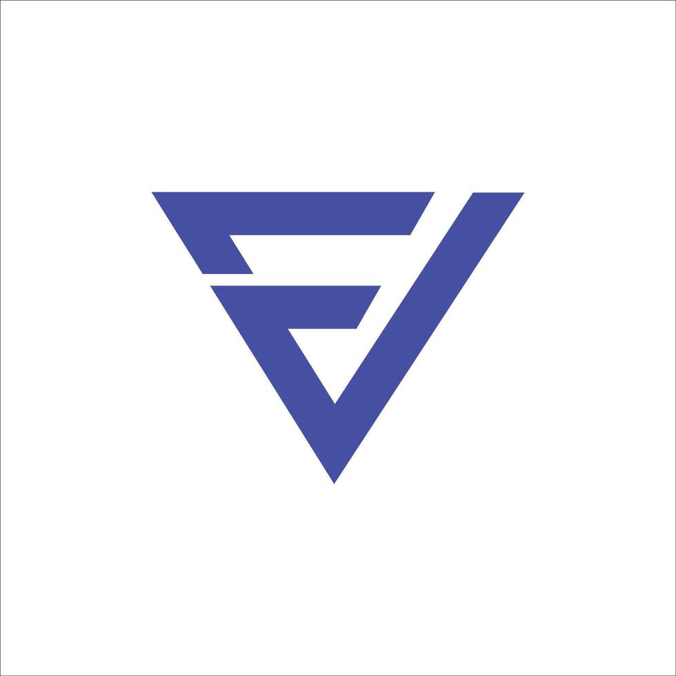 inicial letra fv logo o vf logo vector diseño modelo