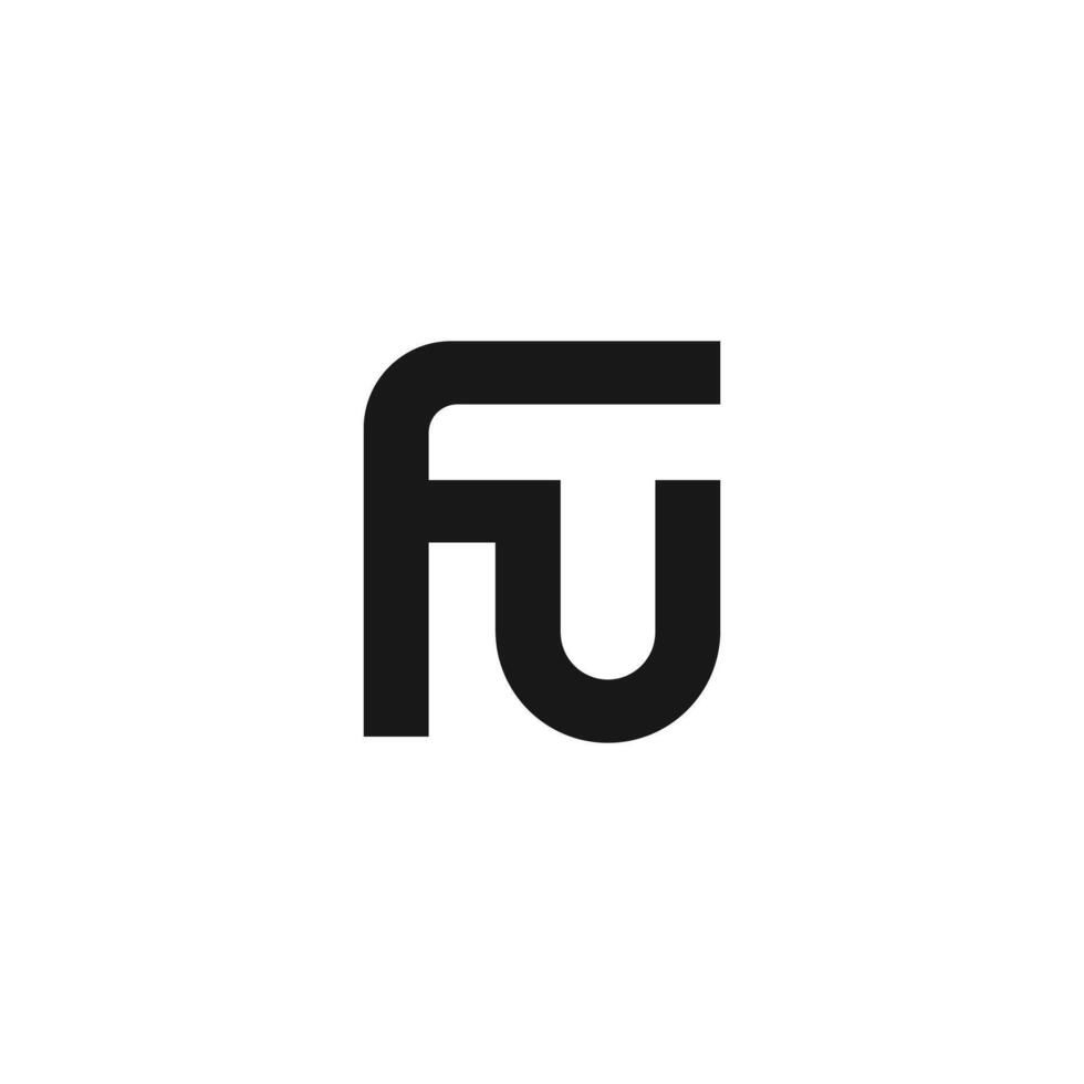 fu and uf letter logo design template.fu,uf initial based alphabet icon logo design vector