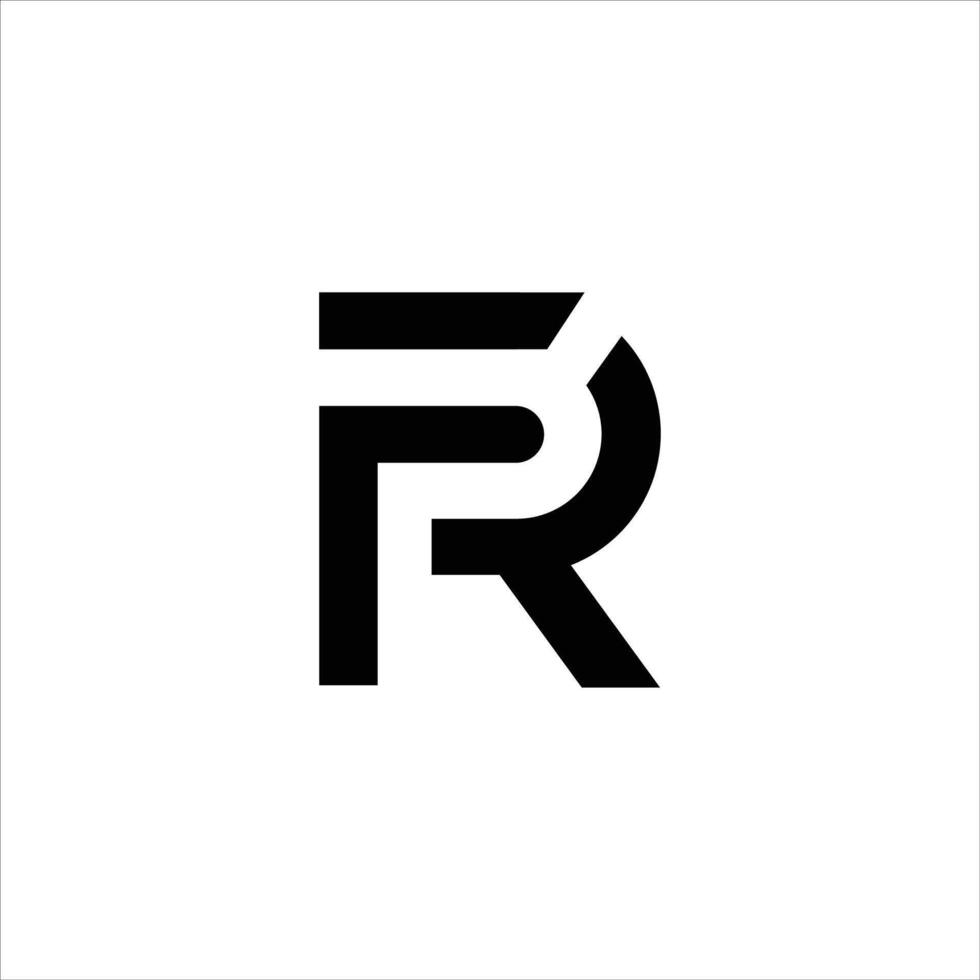 initial letter fr or rf logo vector designs