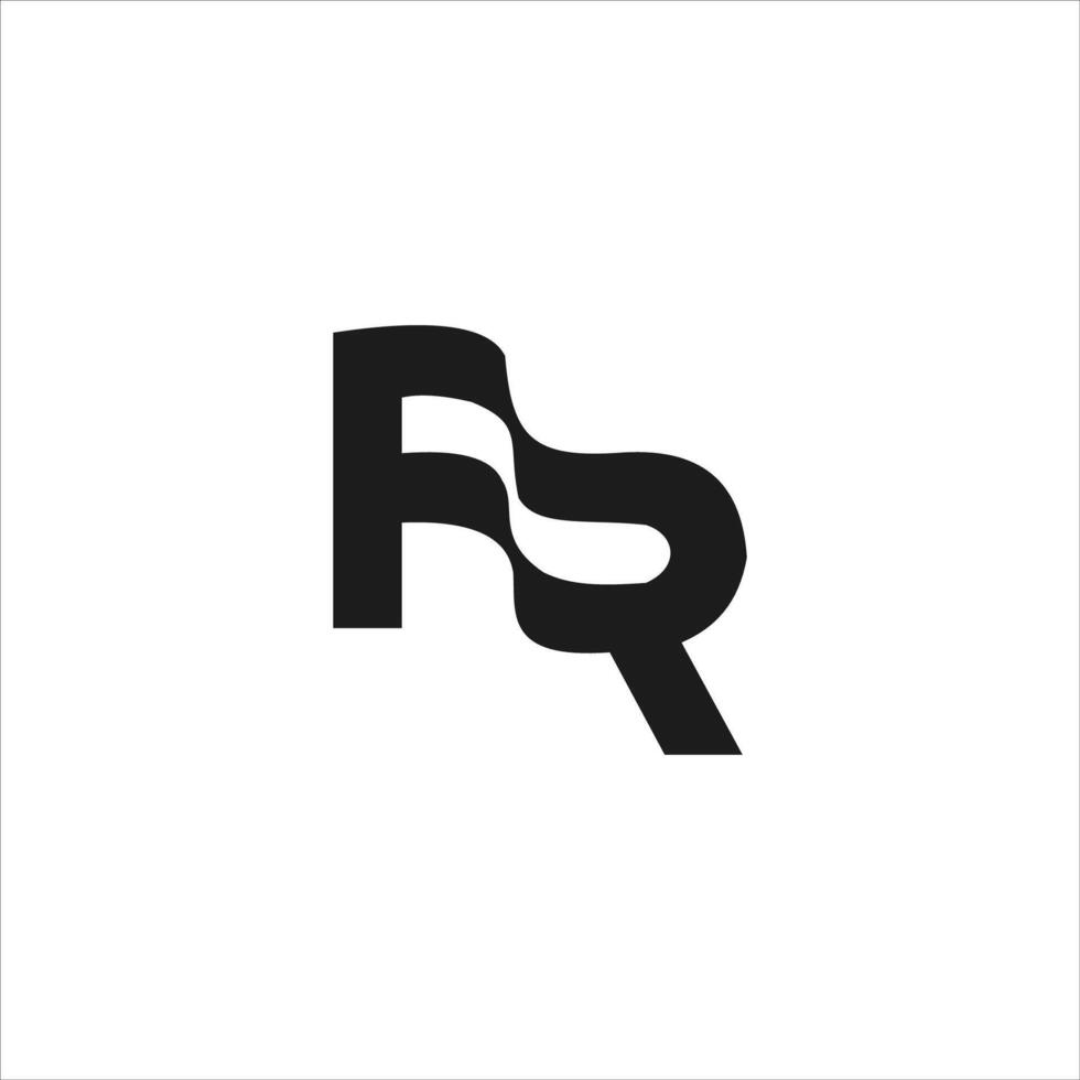 initial letter fr or rf logo vector designs