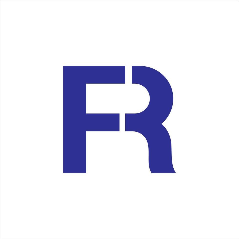 initial letter fr or rf logo vector designs