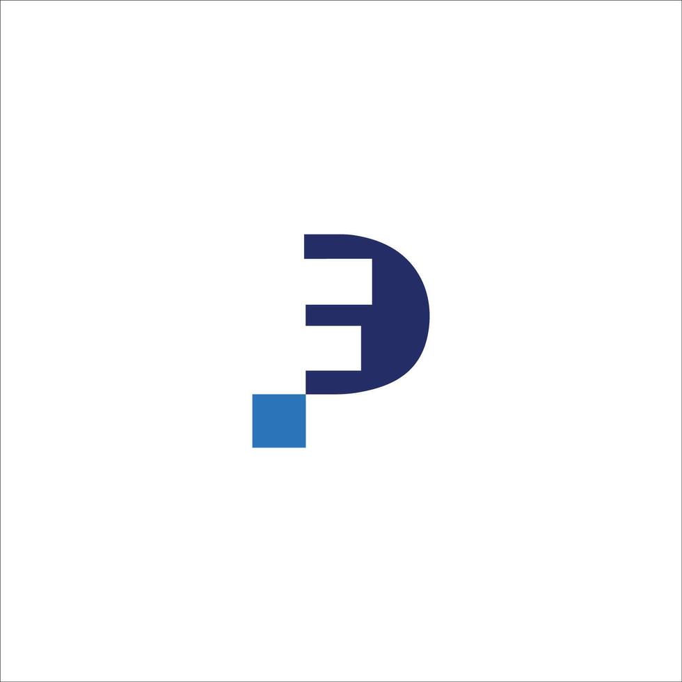 Initial letter fp logo or pf logo vector design templates