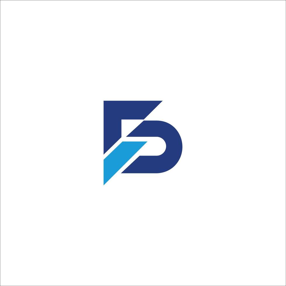 Initial letter fp logo or pf logo vector design templates