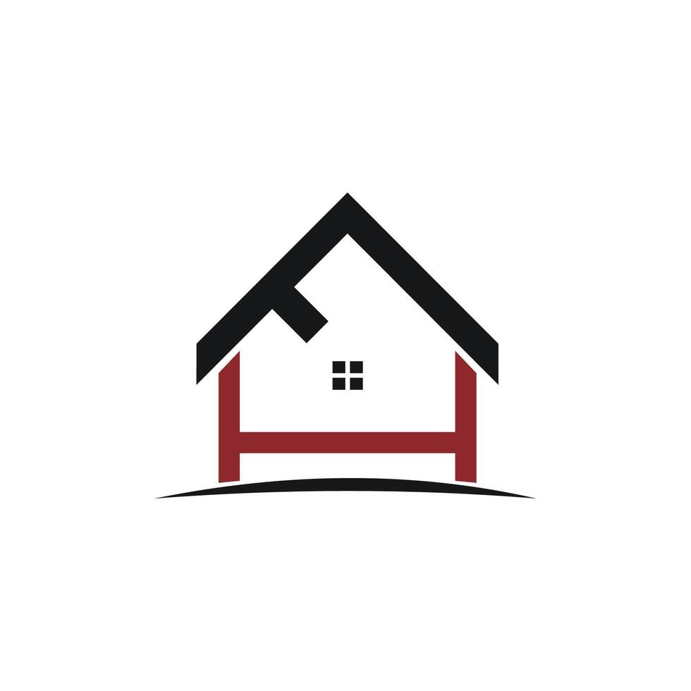 Initial letter fh or hf logo vector design template