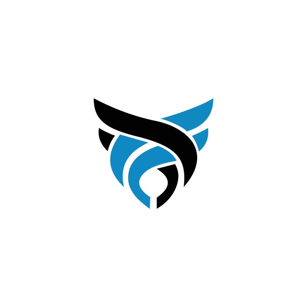 Initial letter ff logo or f logo vector design template
