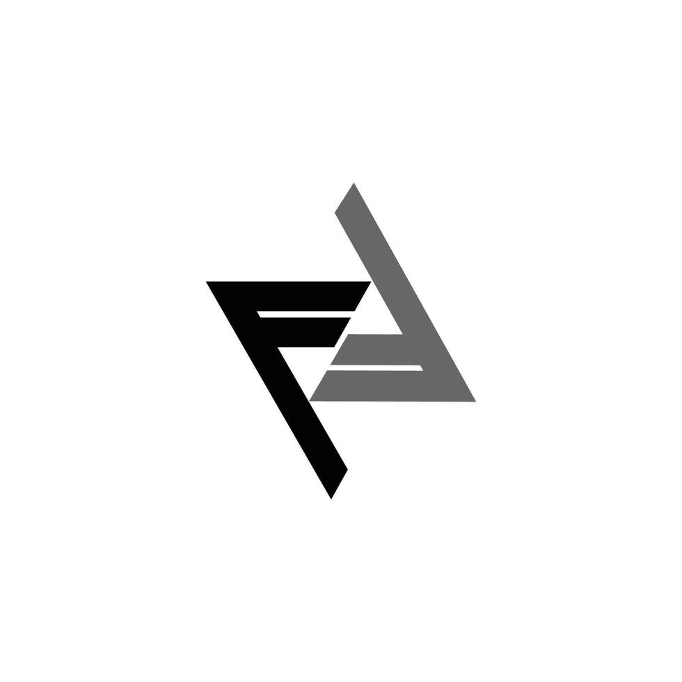 Initial letter ff logo or f logo vector design template