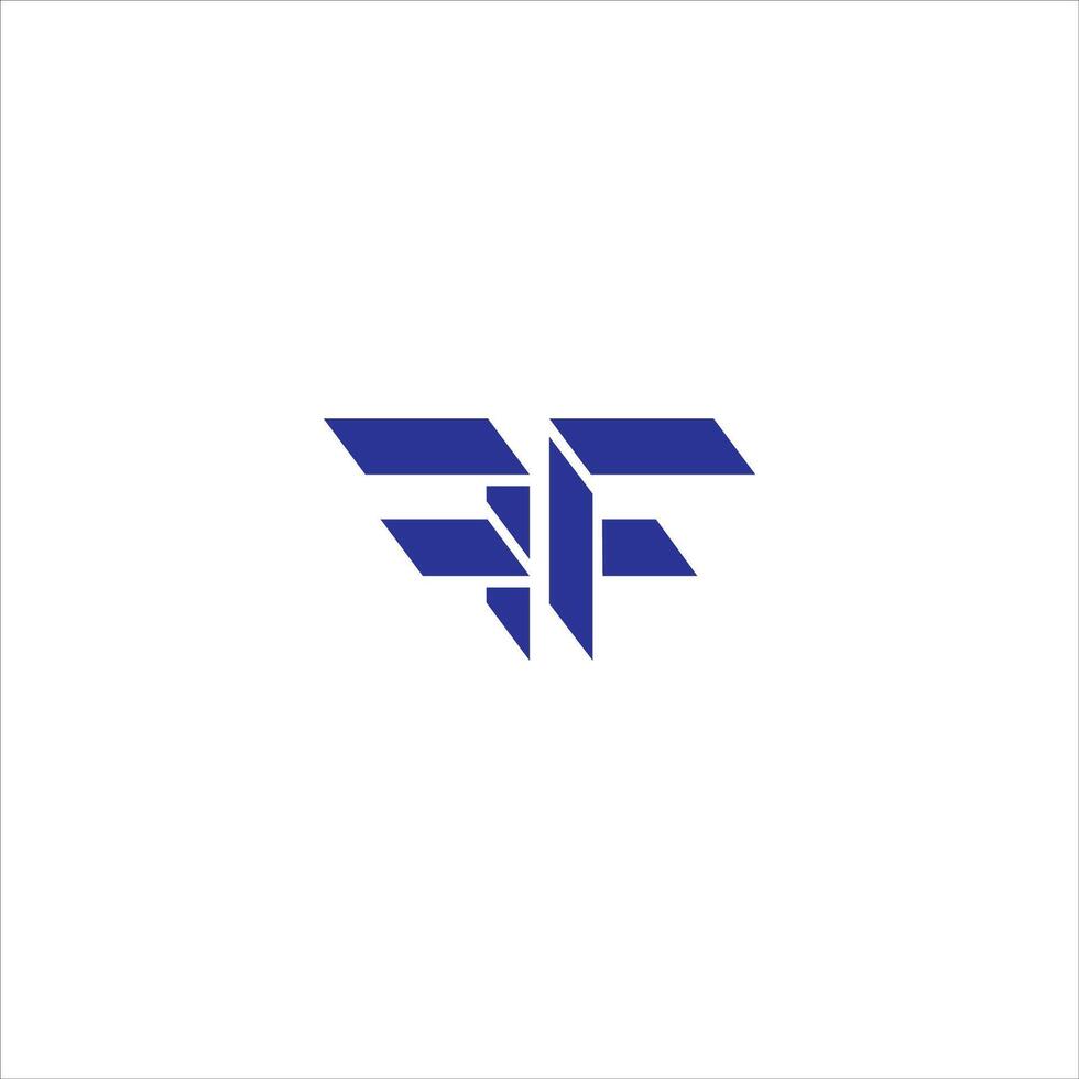 Initial letter ff logo or f logo vector design template
