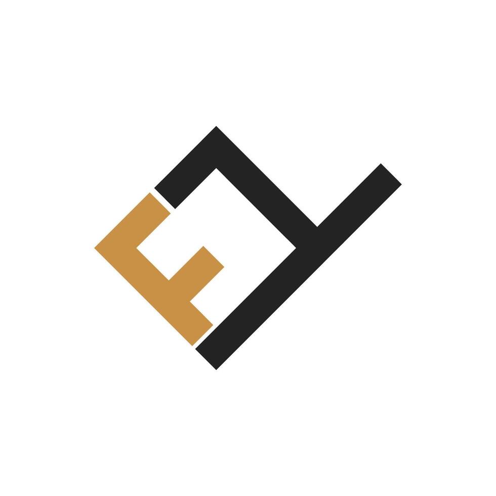 Initial fd letter logo vector template design. Linked letter df logo design.