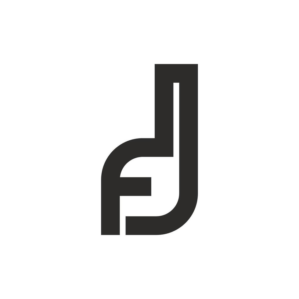 Initial fd letter logo vector template design. Linked letter df logo design.