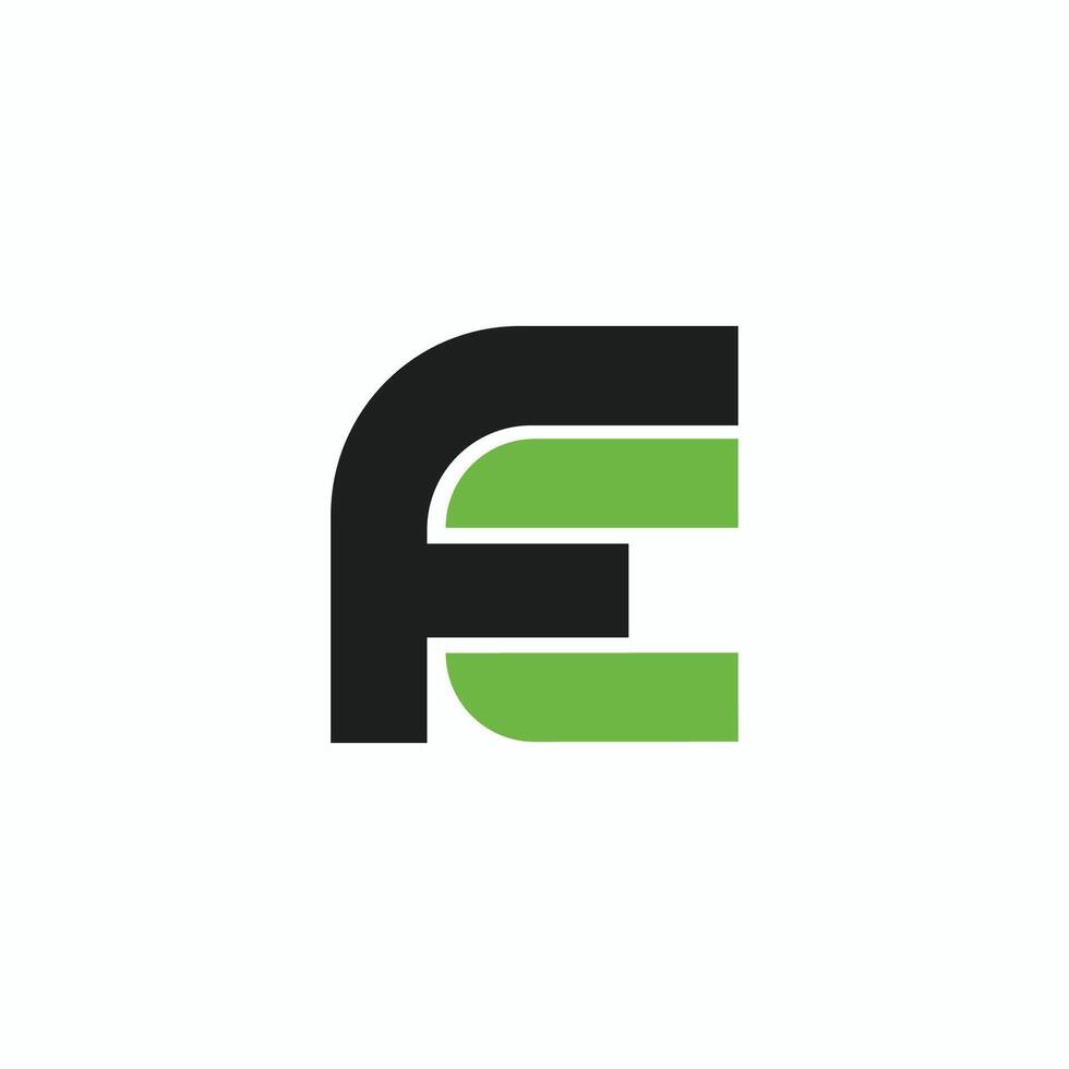 Initial letter fc or cf logo vector design template