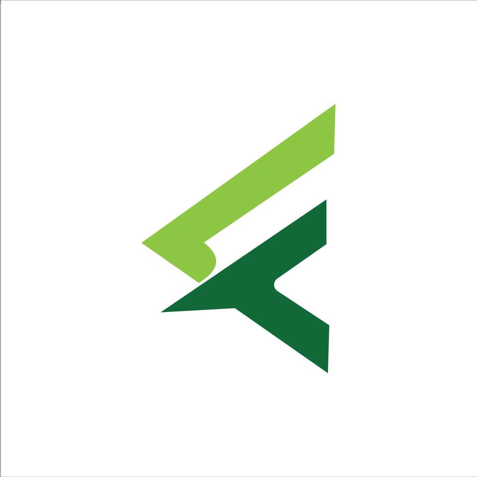 Initial letter fc or cf logo vector design template