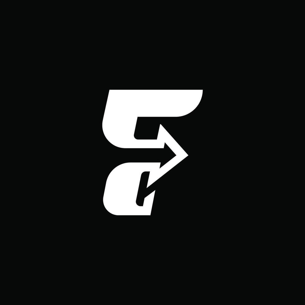 Initial letter fc or cf logo vector design template