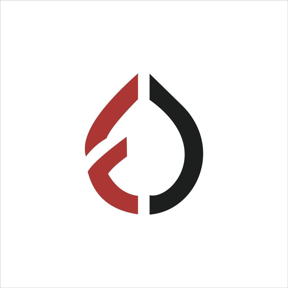 Initial letter fc or cf logo vector design template