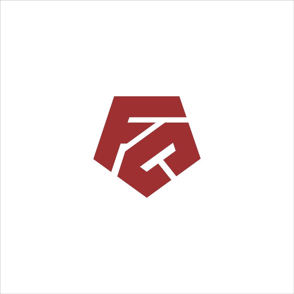 Initial letter fc or cf logo vector design template